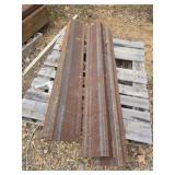 Lot of 5 solid steel channels