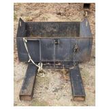 Industrial Steel Dump Bucket Forklift Attachment