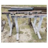 Lot of 4 Steel Industrial Beams 4ft & 3ft4