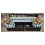 Apx 115 piece master drill bit set in metal case