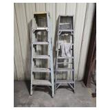 Lot of 2 Shop Ladders