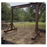 Large Rolling Steel Hoist Frame