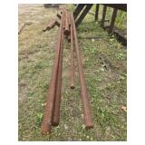 Estate lot of long SOLID steel cylinders
