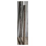 2 Round metal cylinders