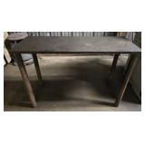 Solid steel small table