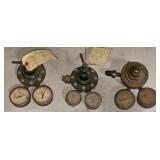 Lot of 3 Pressure Gauges AS IS