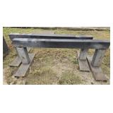 Lot of 2 industrial 5ft 9in steel beams