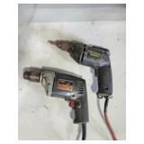 Lot of 2 Electric Drills
