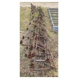 Estate lot of steel roof trusses