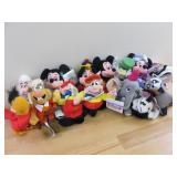 Lot of Disney Themed Beanie Plush Toys