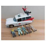 Vintage Real Ghostbusters Ecto 1 and Figures