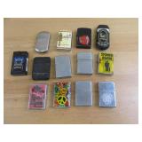 Lot of Cigarrette Lighters Including Some Zippo
