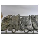 Lot of 4 Hydration Systems Packs Military Surplus