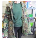 Coat, Cold Weather Field Military Jacket Small R