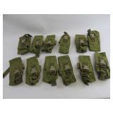Lot 12 Green Military Ammuntion Magazine Pouches