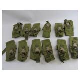 Lot 12 Green Military Ammuntion Magazine Pouches