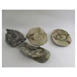 Hats and Canteen Lot Military Surplus