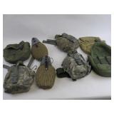 Lot of Military Surplus Canteens and Covers