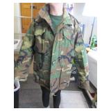 Coat, Cold Weather Field Military Jacket Small R