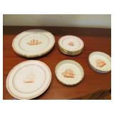 Spode Brig China Lot (15 Pieces)