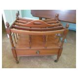 Columbia mahogany Canterbury Magazine Rack