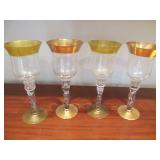 4 Gilt Candleholders