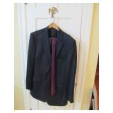 Joseph A Bank Tailored Suit Navy 2 Pc w/ Ties