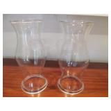 Pair of Candle Globes 14 3/4'