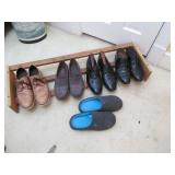 Shoe Rack and Shoes Lot