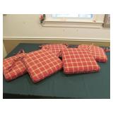 Lot of 5 Seat Chair Cushions