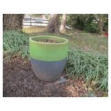 Green and Gray Flower Pot Planter