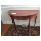 Half Oval Banquet Table End Cherry Antique Federal