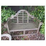 Arched Back Wood Garden Bench