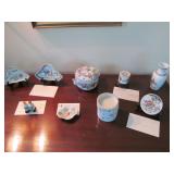 Lot Asian Antique Porcelain Spice Jar Snuff Bottle