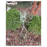 Green Garden Metal Art Sculpture Green Devil