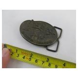 Belt Buckles Big Red Vintage