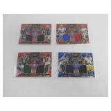 4 Multiverse Football Jersey Swatch Patch Cards