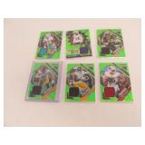 6 Panini Football Cards Prizm Jersey Patch