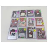 Baseball Jersey Swatch + Autographed Card Lot
