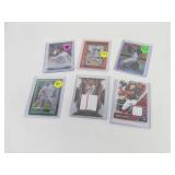 Baseball Jersey Swatch + Autographed Card Lot