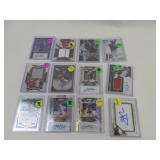 Baseball Jersey Swatch + Autographed Card Lot