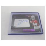 Joe Milton III #'d Autopgraphed Football Card