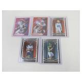 5 Limited Edition Leaf Pay Dirt Football Cards