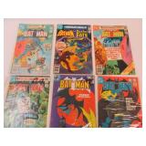 6 Vintage Batman Comic Books