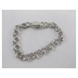 Sterling Silver Circle Chain Bracelet
