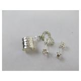 Sterling Silver Earings and Cuff