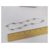 Sterling Silver Bead Necklace
