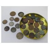 Steel, Wheat Pennies, Slugs, and More Coins Lot