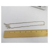 Sterling Silver Squash Blossom Chain Love Pendant
