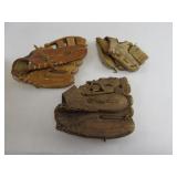 3 Baseball Gloves